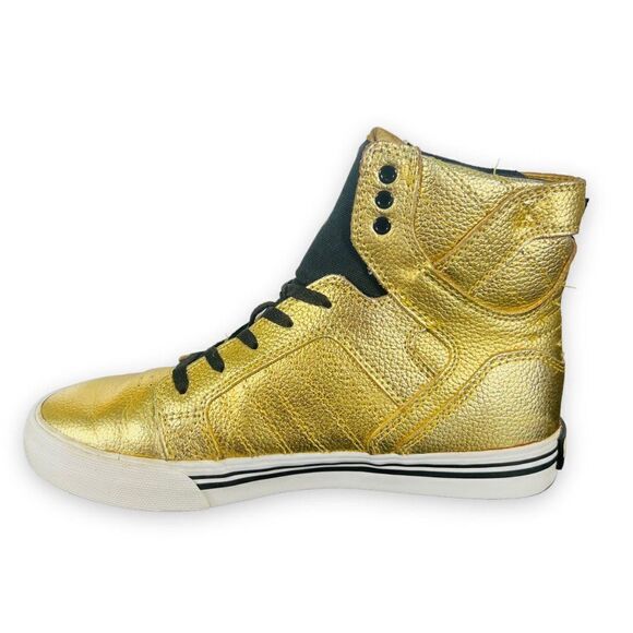 Supra Muska 001 Skytop Metallic Gold / Black S13021K Youth 5 - Picture 7 of 11